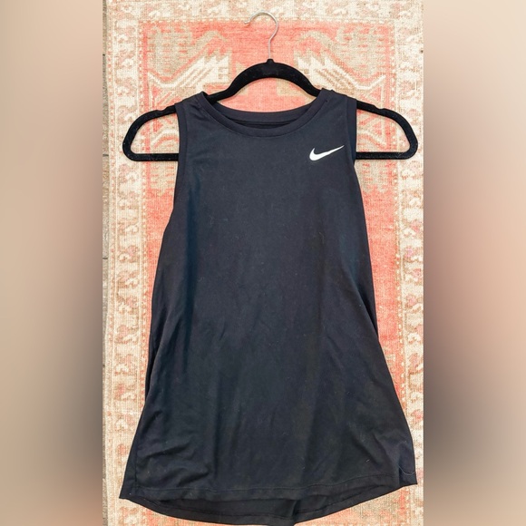Women's Nike DRI FIT - Workout Shirt Sleeveless - Black - Picture 1 of 3